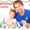 6 Set Paint Your Own Ceramic Gnome Kit – Unpainted DIY Plaster Gnome Statues with Paints, Brushes & Palette for Adults, Summer Arts & Crafts Home Decor Figurines